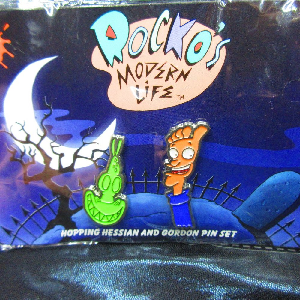 Rockos Modern Life Hopping Hessian & Gordon Pin Set Nick Box EXCLUSIVE FALL 2019